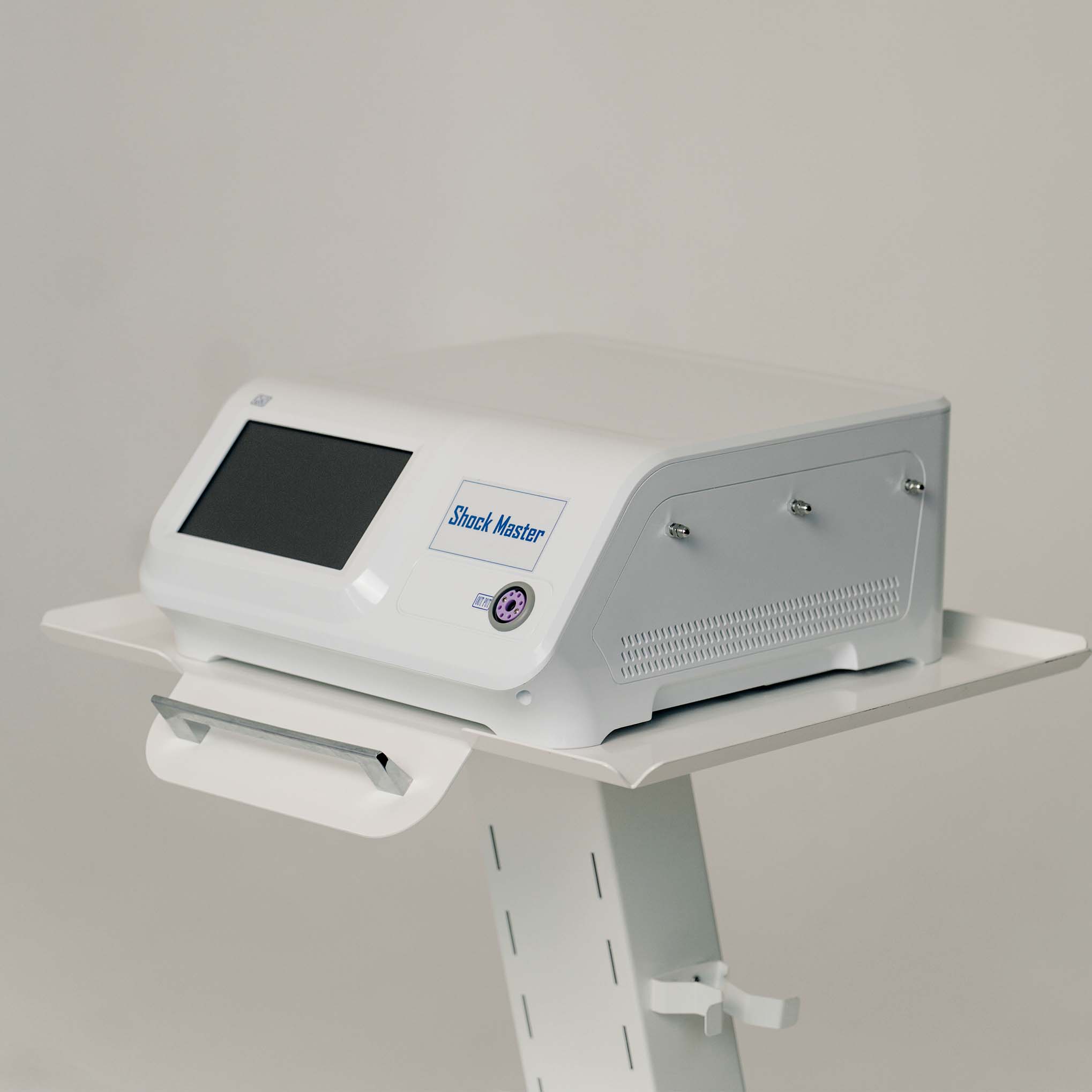 Shock Master 2500 — апарат ударно-хвильової терапії з сенсорним дисплеєм та насадками для реабілітації суглобів і м&