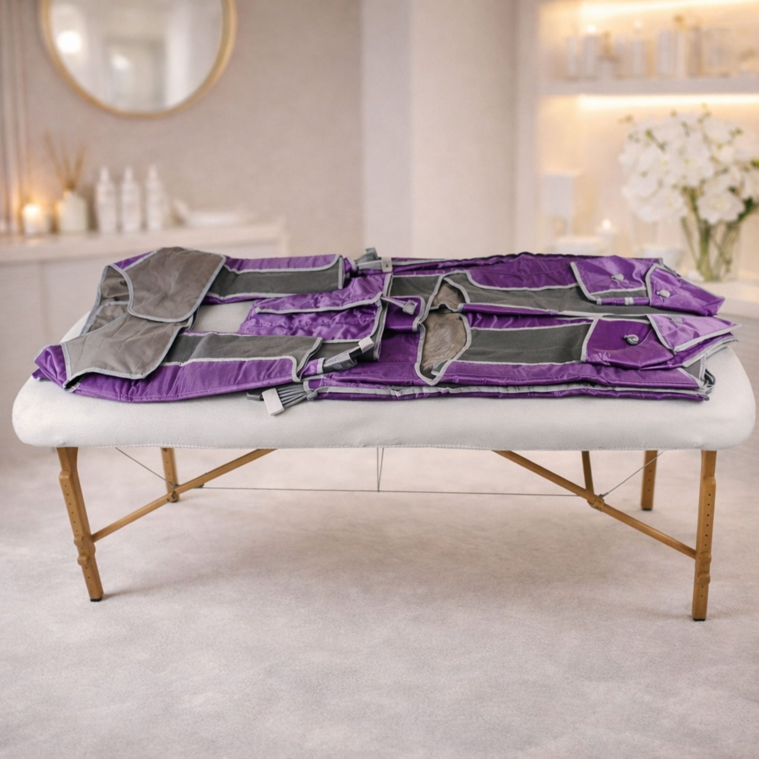 Комплект пресотерапії AirSculpt Pro з апаратом та манжетами для відновлення