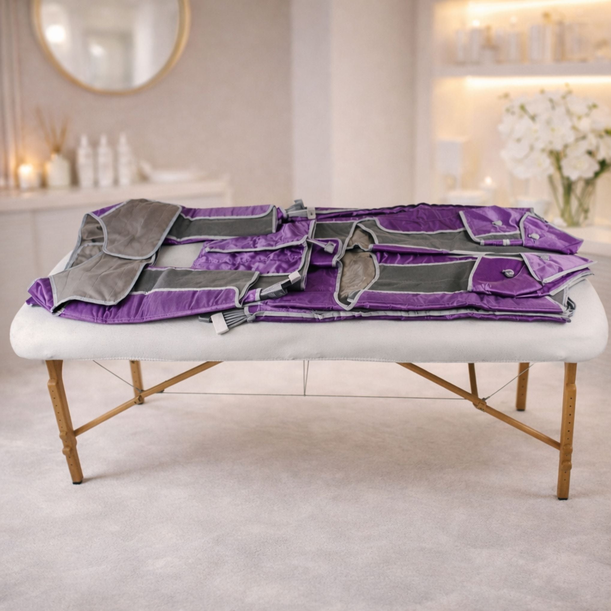 Комплект пресотерапії AirSculpt Pro з апаратом та манжетами для відновлення